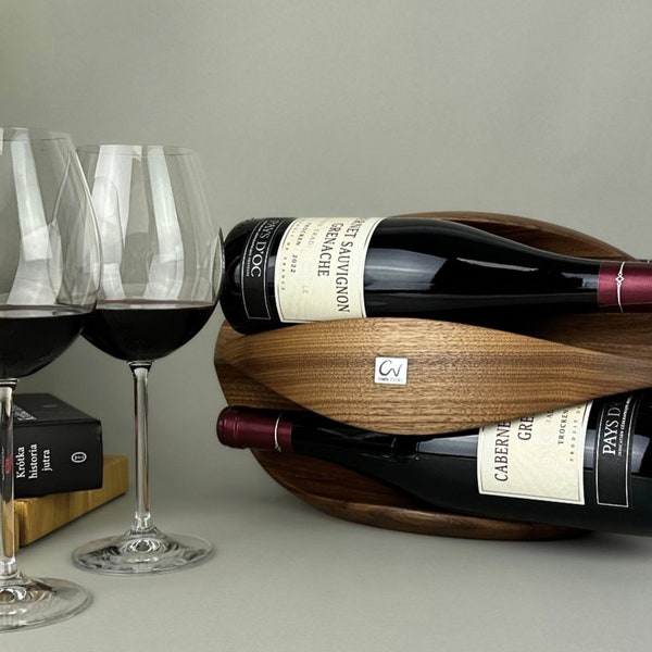 Shelf wine rack - stylish solution for wine storage - ideal for presenting and organizing wines - perfect housewarming or wedding gift