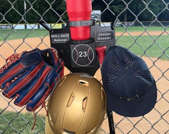 Custom Dugout Buddy – Personalized Baseball & Softball Gear Hanger