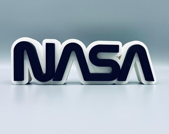 NASA Worm Logo Sign