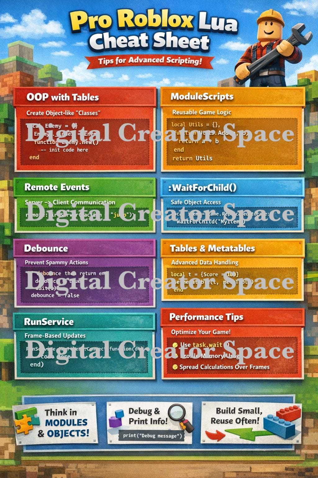 Roblox Lua Guide for Kids - Etsy