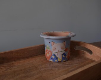 Handmade Planter | Cat Pot | Succulent Pot | lithops Planter | Planter Gift