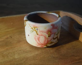 Handmade Planter ~ Magnolia Pot ~ Unique Gift