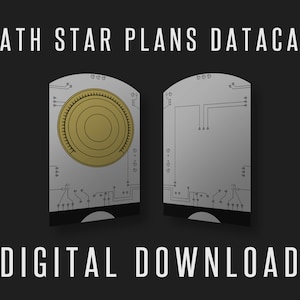 Star Wars Prop, Death Star Plans Datacard Cosplay/Costume Prop - Star Wars: Rogue One