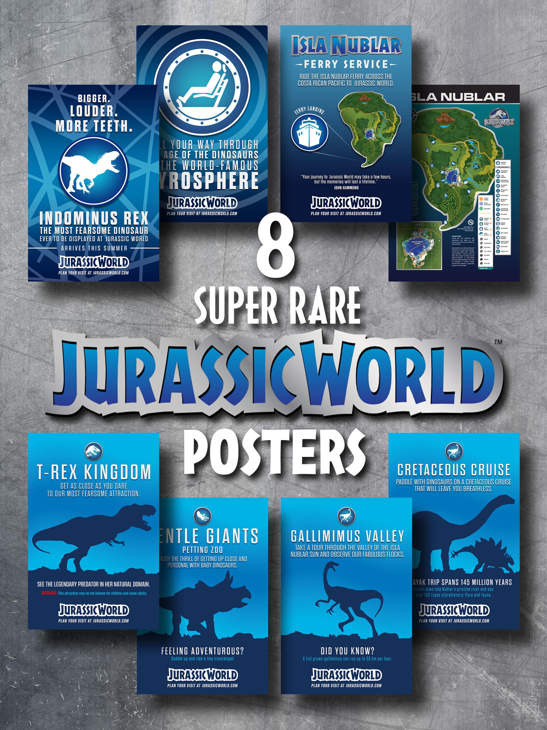 Jurassic World Posters, Waterloo Campaign Set (digital Download