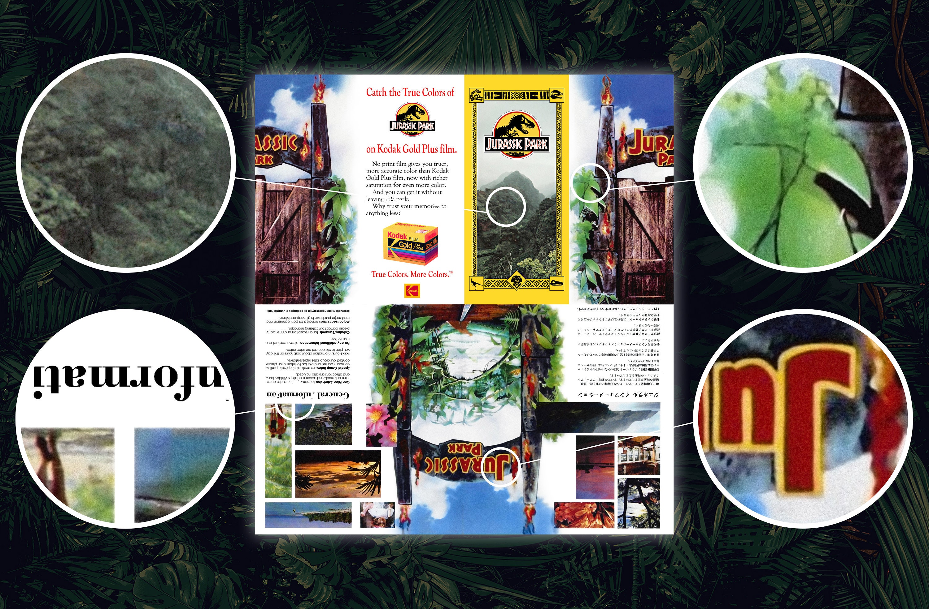 ジュラシック・パークの地図パンフレット：イスラ・ヌブラル島の小道具