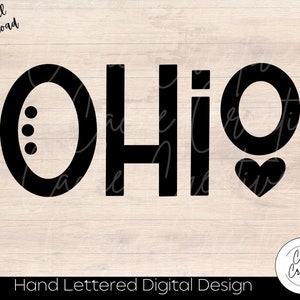 Ohio, OH, Buckeye state svg INSTANT DOWNLOAD dxf, svg, eps, png, jpg, pdf for use with programs like Silhouette Studio or Cricut Design image 7