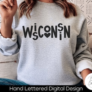 Wisconsin, WI, Badger State Svg INSTANT DOWNLOAD dxf, svg, eps, png, jpg, pdf for use with programs like Silhouette Studio or Cricut Design