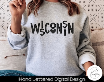 Wisconsin Badger State SVG: WI Pride Design (Digital Download)