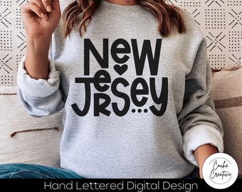 New Jersey SVG: Garden State, NJ Design (Digital Download)