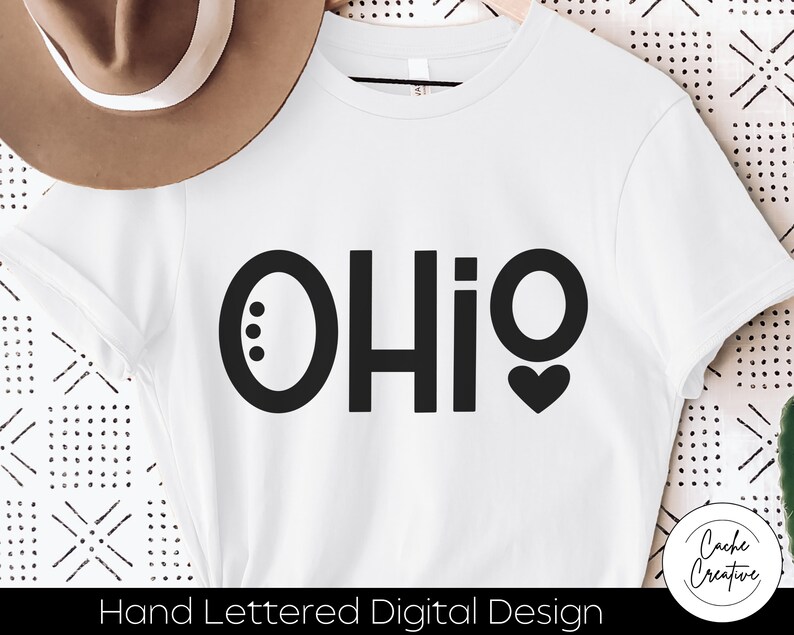 Ohio, OH, Buckeye state svg INSTANT DOWNLOAD dxf, svg, eps, png, jpg, pdf for use with programs like Silhouette Studio or Cricut Design image 3