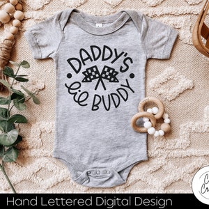 Daddy's Lil Racing Buddy SVG INSTANT DOWNLOAD dxf, svg, eps, png, jpg, pdf voor gebruik met programma's zoals Silhouette Studio/Cricut Design Space