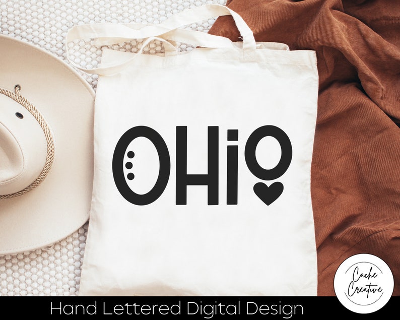 Ohio, OH, Buckeye state svg INSTANT DOWNLOAD dxf, svg, eps, png, jpg, pdf for use with programs like Silhouette Studio or Cricut Design image 5