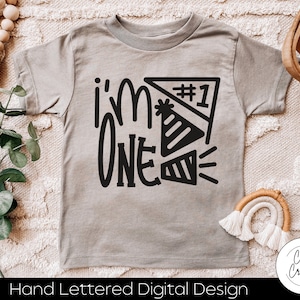 J'ai un/1er anniversaire SVG TÉLÉCHARGEMENT instantané dxf, svg, eps, png, jpg, pdf à utiliser avec des programmes comme Silhouette Studio ou Cricut Design