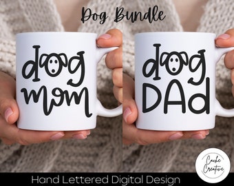 Dog Mom & Dad SVG Bundle: Pet Lover Gift (Digital Download)