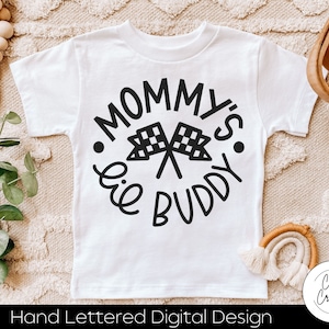 Mama's Lil Racing Buddy SVG INSTANT DOWNLOAD dxf, svg, eps, png, jpg, pdf voor gebruik met programma's zoals Silhouette Studio/Cricut Design