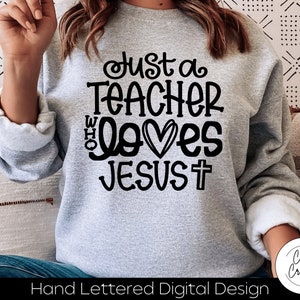 Solo un maestro que ama a Jesús DESCARGA INSTANTÁNEA SVG dxf, svg, eps, png, jpg, pdf para usar con programas como Silhouette Studio o Cricut