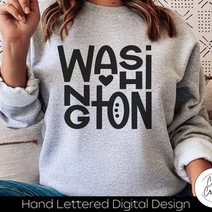 Washington svg, WA staat Svg INSTANT DOWNLOAD dxf, svg, eps, png, jpg, pdf voor gebruik met programma's zoals Silhouette Studio of Cricut