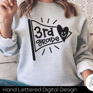 Dritte Klasse I Dritte Klasse SVG SOFORT-DOWNLOAD dxf, svg, eps, png, jpg, pdf für die Verwendung mit Programmen wie Silhouette Studio und Cricut Design