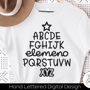 Christmas Tree Alphabet SVG: ABC Elemeno, Cricut Silhouette (Digital Download)