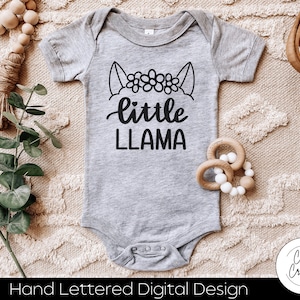 Petit lama SVG TÉLÉCHARGEMENT instantané dxf, svg, eps, png, jpg, pdf à utiliser avec des programmes comme Silhouette Studio ou Cricut Design Space