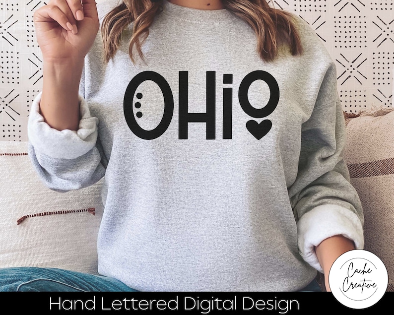 Ohio, OH, Buckeye state svg INSTANT DOWNLOAD dxf, svg, eps, png, jpg, pdf for use with programs like Silhouette Studio or Cricut Design image 1