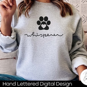 TÉLÉCHARGEMENT IMMÉDIAT SVG Dog Whisperer dxf, svg, eps, png, jpg, pdf à utiliser avec des programmes comme Silhouette Studio et Cricut Design Space