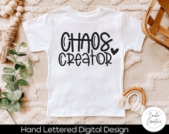 Chaos Creator SVG: Hand Lettered Design (Digital Download)