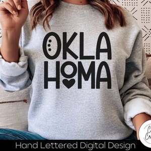 Oklahoma svg, Sooner State svg DOWNLOAD INSTANTÂNEO dxf, svg, eps, png, jpg, pdf para uso com programas como Silhouette Studio ou Cricut