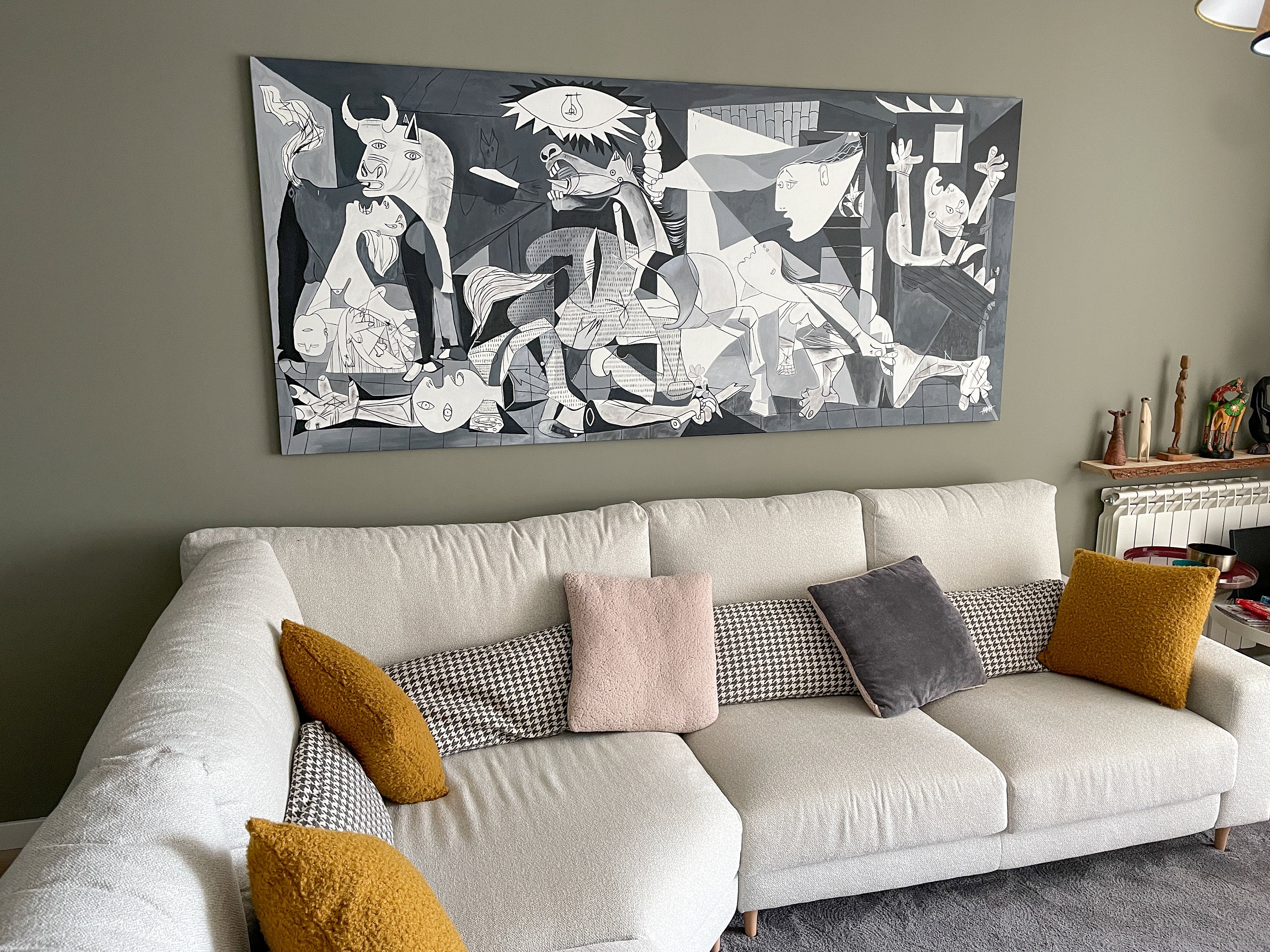 Guernica (pablo Picasso) Oil Replica (240x108) - Etsy
