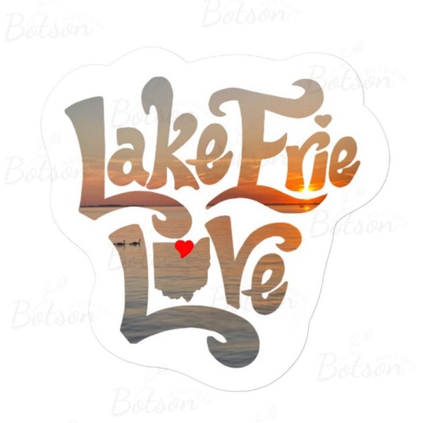 Lake Erie Waterproof Stickers Etsy