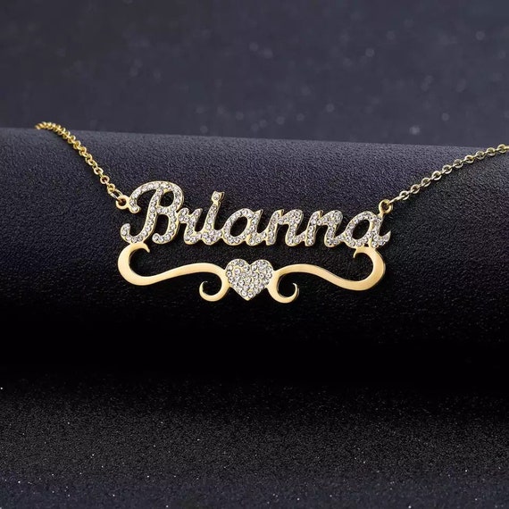 Name necklace 2024 iced out
