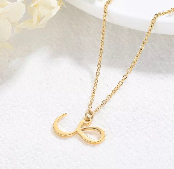 Middle East Arabic Letter Necklace Exquisite Alloy - Temu