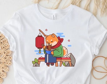Japanese Shiba Inu Shirt Cute Dog TShirt Anime Shirt Aesthetic Clothing Harajuku Fashion Pastel Goth Top Dog Lover Top Gift for Anime Lover