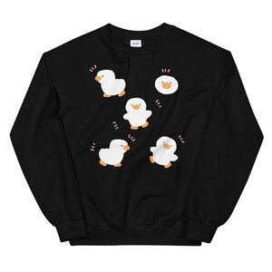 Kawaii Duck Sweatshirt Cute Duck Sweater Pastel Goth Hoodie Harajuku Longsleeve JFashion Clothing Fairy Kei Clothes Yume Kawaii Pullover Top
