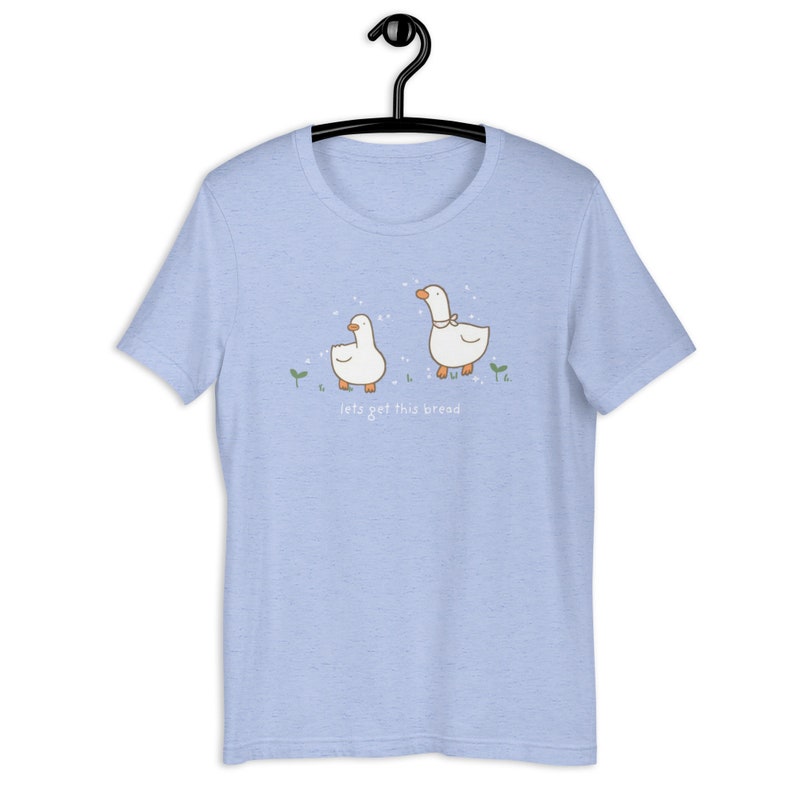 Lets Get This Bread Shirt Kawaii Duck TShirt Harajuku Clothes Kawaii Fashion Pastel Kawaii Top J-Fashion Top Cottagecore Clothes Yume Kawaii