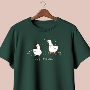 Lets Get This Bread Shirt Kawaii Duck TShirt Harajuku Clothes Kawaii Fashion Pastel Kawaii Top J-Fashion Top Cottagecore Clothes Yume Kawaii