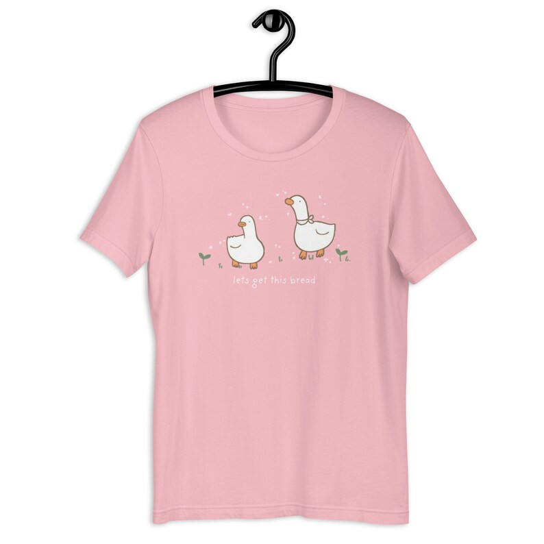 Lets Get This Bread Shirt Kawaii Duck TShirt Harajuku Clothes Kawaii Fashion Pastel Kawaii Top J-Fashion Top Cottagecore Clothes Yume Kawaii
