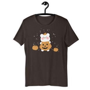Kawaii Pumpkin Bear Shirt Kawaii Halloween Tshirt Cute Pumpkin Tee Harajuku Top Yami Kawaii Clothes Pastel Goth Shirt Creepy Cute Clothing