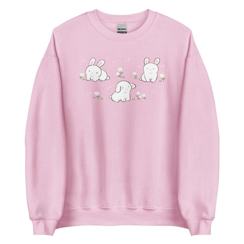 Kawaii Bunny Sweatshirt Cute Rabbit Sweater Harajuku Hoodie - Etsy