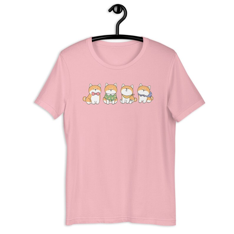 Shiba Inu Shirt Kawaii Dog Tshirt Harajuku Graphic Tee Japanese Crewneck Kawaii Aesthetic JFashion Top Dog Lover Tee Yume Kawaii Clothing