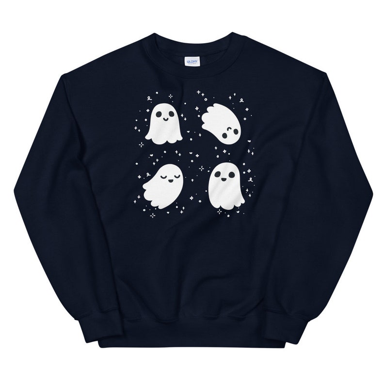 Kawaii Ghost Sweatshirt Cute Ghosts Sweater Kawaii Halloween Hoodie Yami Kawaii Top Yume Kawaii Clothes Creepy Cute Clothing Harajuku Hoodie