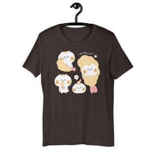 Tempurra Cat Shirt Kawaii Cat Shirt Asian Food Pun Shirt Gift for Foodie Harajuku Fashion Cartoon Graphic Tee Kawaii Clothing JFashion Shirt
