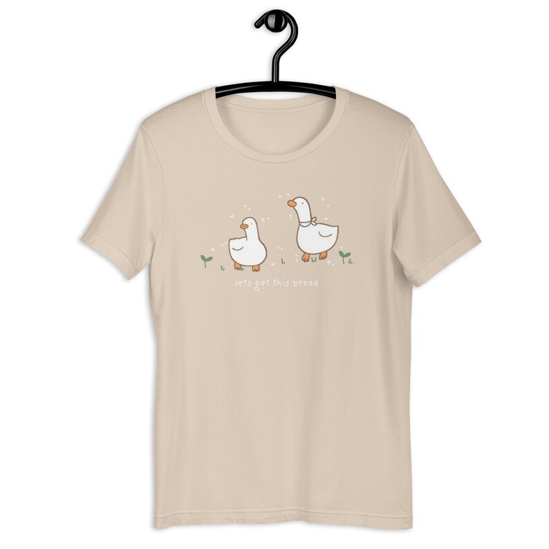 Lets Get This Bread Shirt Kawaii Duck TShirt Harajuku Clothes Kawaii Fashion Pastel Kawaii Top J-Fashion Top Cottagecore Clothes Yume Kawaii