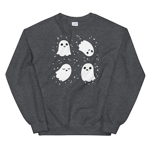 Kawaii Ghost Sweatshirt Cute Ghosts Sweater Kawaii Halloween Hoodie Yami Kawaii Top Yume Kawaii Clothes Creepy Cute Clothing Harajuku Hoodie