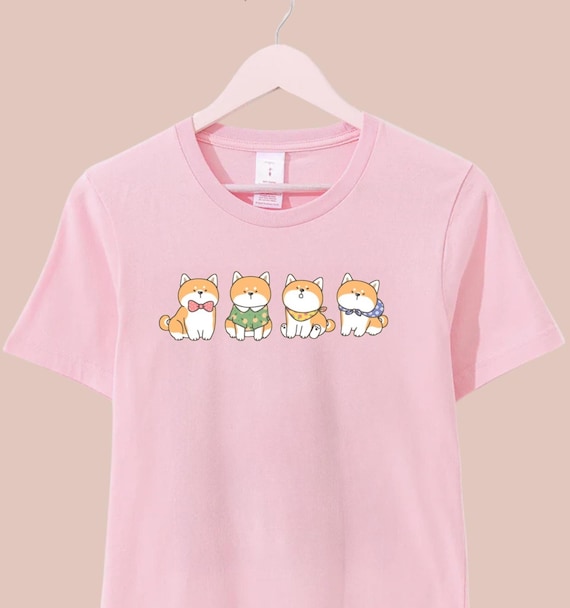 Shiba Inu Graphic T-Shirt | Kawaii Dog Shirt| Harajuku Aesthetic | Yume Kawaii Crewneck