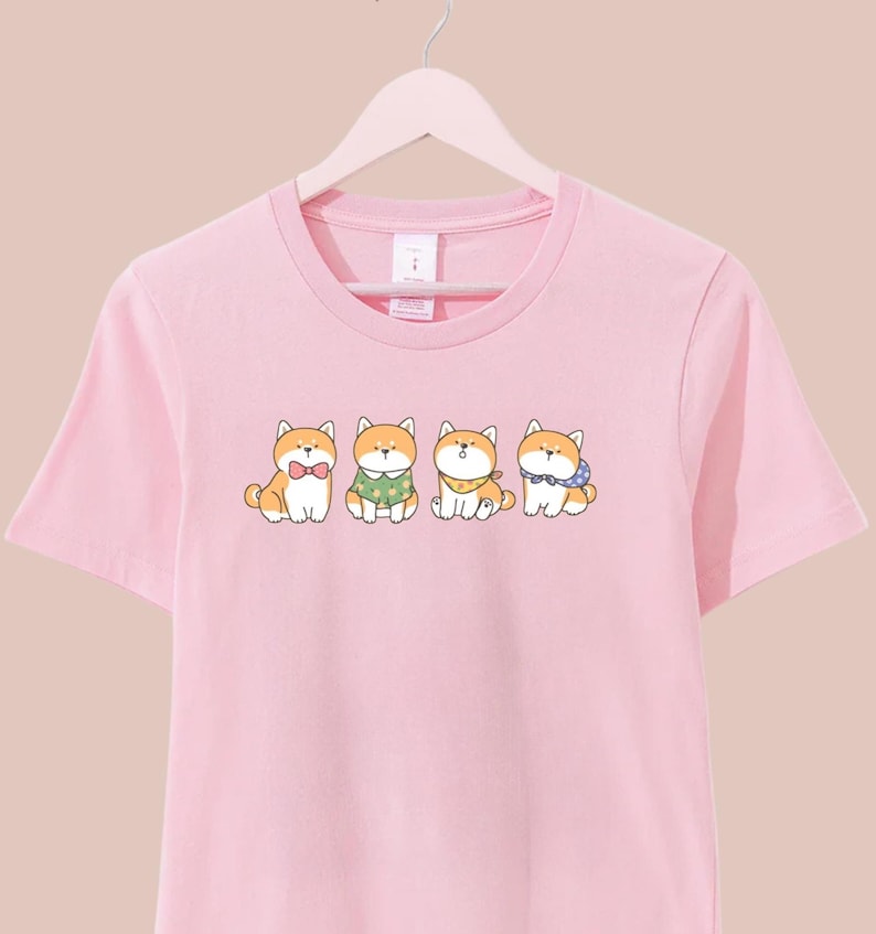 Shiba Inu Graphic T-Shirt | Kawaii Dog Shirt| Harajuku Aesthetic | Yume Kawaii Crewneck