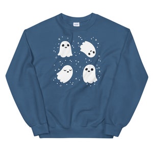 Kawaii Ghost Sweatshirt Cute Ghosts Sweater Kawaii Halloween Hoodie Yami Kawaii Top Yume Kawaii Clothes Creepy Cute Clothing Harajuku Hoodie
