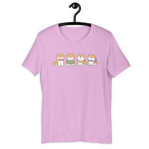 Shiba Inu Shirt Kawaii Dog Tshirt Harajuku Graphic Tee Japanese Crewneck Kawaii Aesthetic JFashion Top Dog Lover Tee Yume Kawaii Clothing