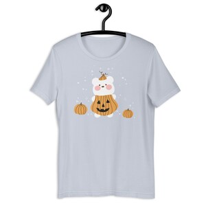 Kawaii Pumpkin Bear Shirt Kawaii Halloween Tshirt Cute Pumpkin Tee Harajuku Top Yami Kawaii Clothes Pastel Goth Shirt Creepy Cute Clothing