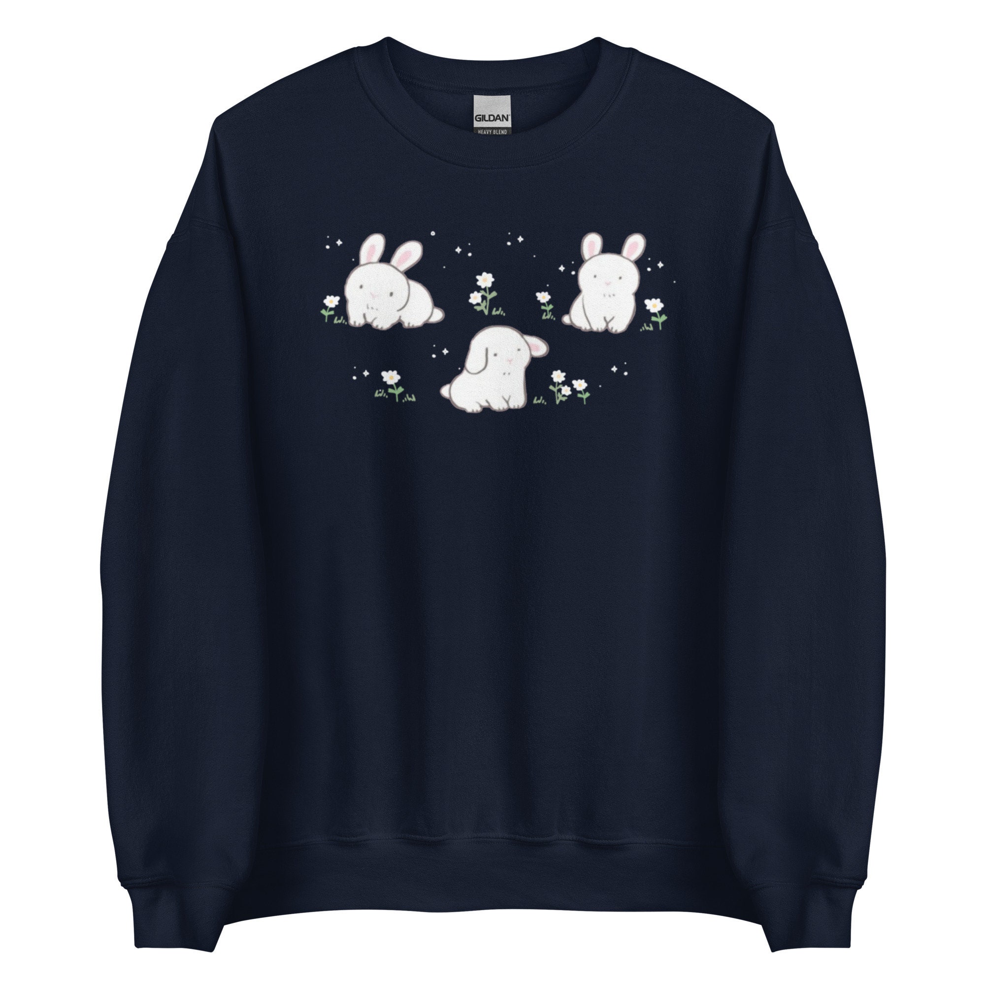 Kawaii Happy Rabbit Print Sweatshirt Hoodie